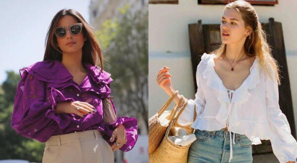 ¡El infaltable en el armario! Blusas con Holanes: Cómo lucir moderna y elegante esta temporada wapa.pe