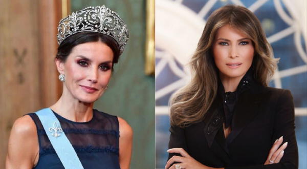 Reina Letizia y Melania Trump deslumbran con trajes masculinos en la semana del Día de la Mujer. wapa.pe