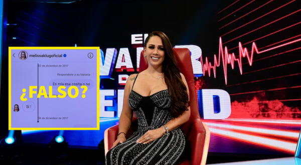 Usuarios identifican que audios y chats en EVDLV de Melissa Klug serían FALSOS wapa.pe