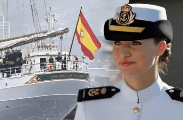 La Princesa Leonor llega al puerto peruano del Callao: significado detras del look wapa.pe