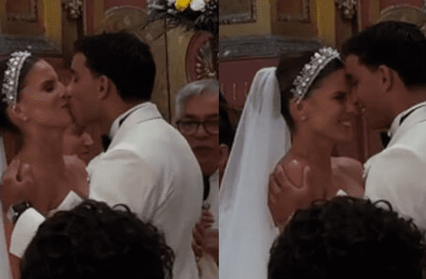 Alejandra Baigorria y Said Palao se dieron el sí en el altar y juraron amarse para siempre. wapa.pe