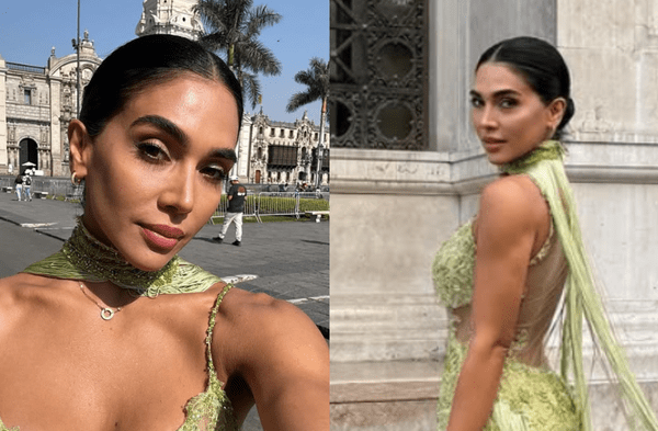 Vania Bludau: así fue el vestido que la convirtió en sensación en boda de Baigorria wapa.pe