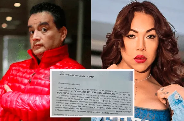 Jorge Benavides contra Dayanita por clausula laboral wapa.pe