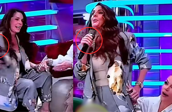 ¡Imperdonable! Rebeca Escribens le arrancha el micro a Olga Tañón y desata ola de críticas wapa.pe