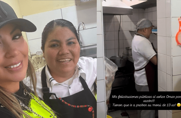 Pamela López ignora el escándalo y se luce con Paul Michael comiendo menú de S/13 wapa.pe