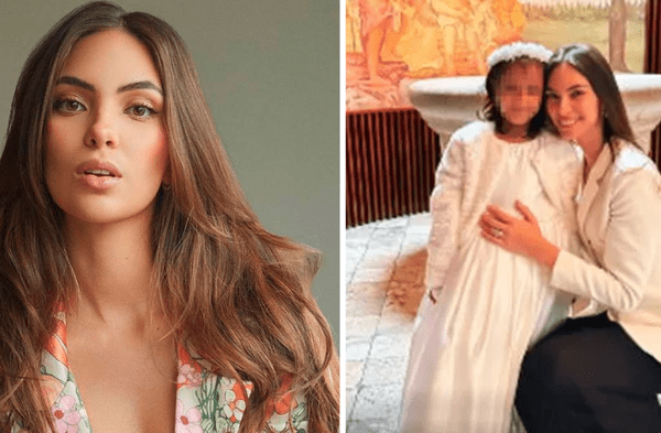 La modelo hace esta tierna acción. wapa.pe