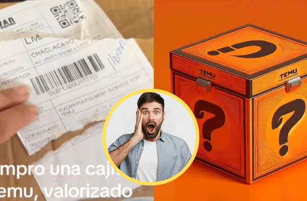 Joven compra caja misteriosa de Temu wapa.pe