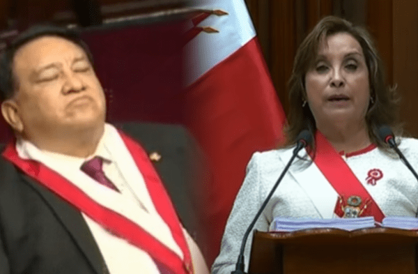 Congresista se queda 'dormido' en discurso de Dina Boluarte wapa.pe
