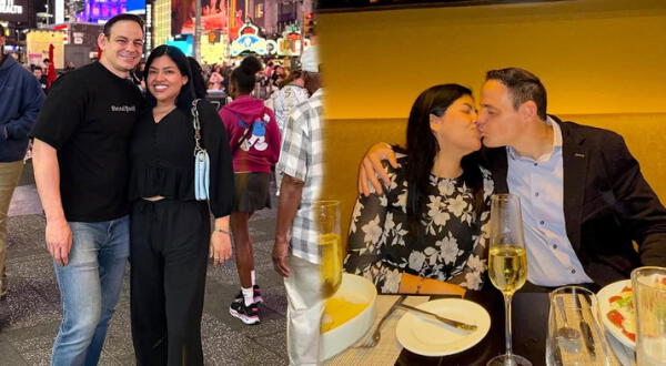 Mark Vito Villanella y Leslie Echevarría viven su primer viaje familiar. wapa.pe