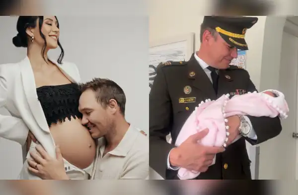 George Forsyth presenta a su hija recién nacida. wapa.pe