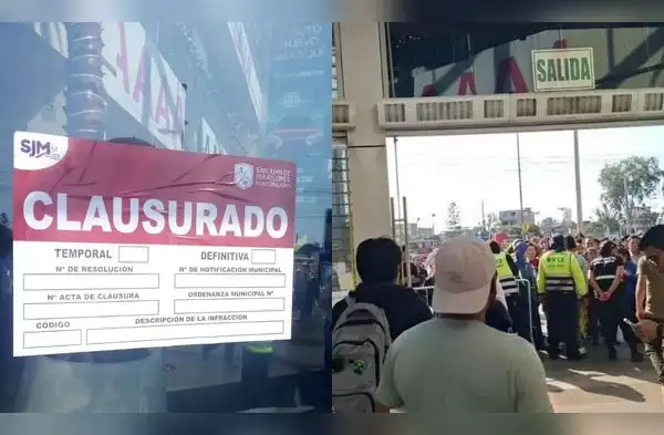 Clausuran Mall del Sur tras descubrimiento en inspección fiscal y municipal en SJM wapa.pe
