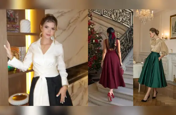 Brunella Horna apuesta por el color top del momento para su look previo a Navidad 2025. wapa.pe