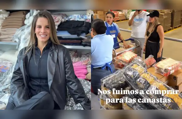 Alejandra Baigorria sorprende con compras para canastas navideñas para sus trabajadores. wapa.pe