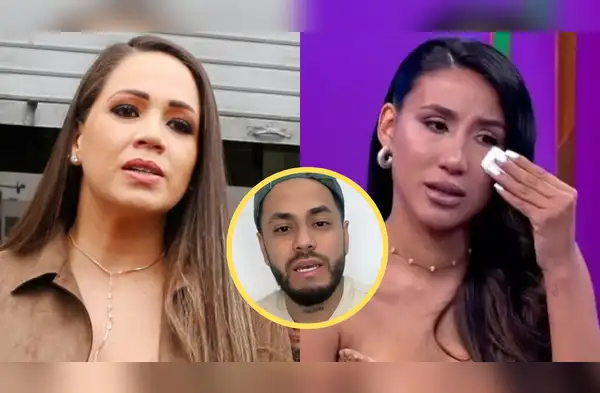 Melissa Klug es vista en comisaría de Monterrico tras presunta agresión de Bryan Torres contra su hija. wapa.pe