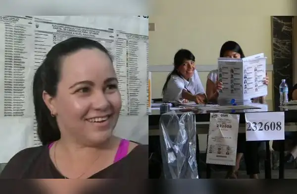 Cubana nacionalizada peruana participa como miembro de mesa en las elecciones 2026. wapa.pe