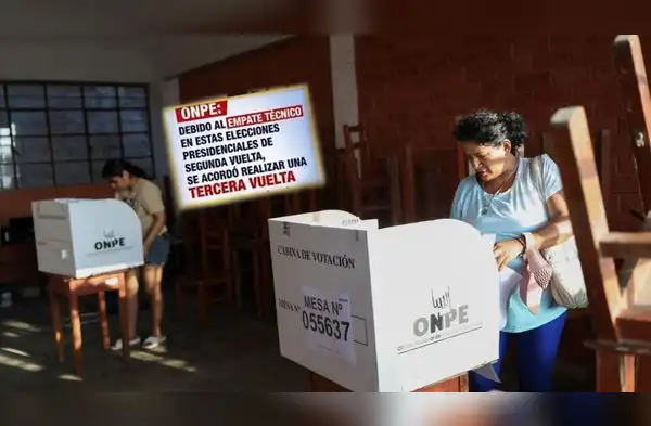 ONPE desmiente que se realizará tercera vuelta presidencial entre Keiko Fujimori y Roberto Sánchez. wapa.pe