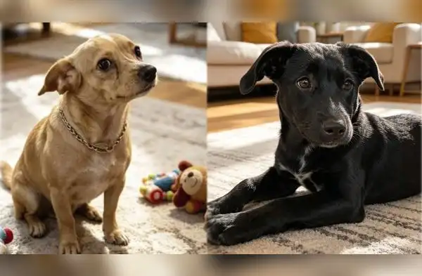 Gigi (izquierda) y Negrita (derecha) ambas perritas están en adopción. wapa.pe