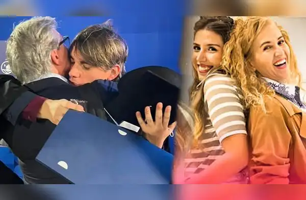 Federico Salazar se emocionó en ceremonia de graduación de su hijo. wapa.pe