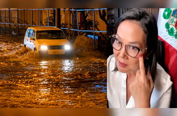 Keiko Fujimori reacciona a inundaciones wapa.pe