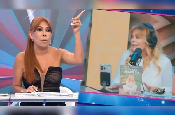 Magaly Medina solo soporta a Ethel. wapa.pe