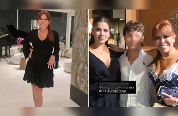 Magaly Medina y el hijo de Sheyla Rojas. wapa.pe