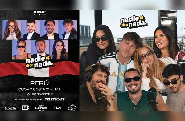 Todo el elenco de 'Nadie dice Nada' llegará a Lima. wapa.pe