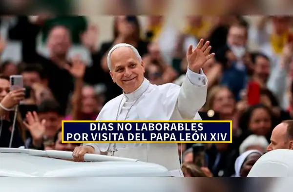 Días no laborables por la visita del papa León XIV en Perú wapa.pe