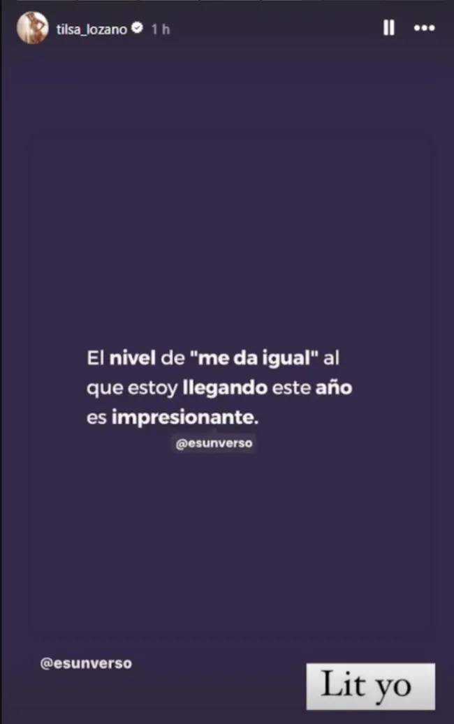 Tilsa Lozano en Instagram Tilsa Lozano en Instagram