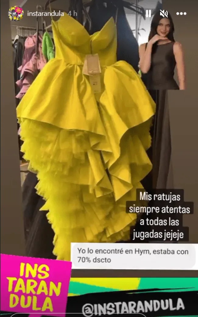 Daniela Darcourt: su vestido en H&amp;M.   