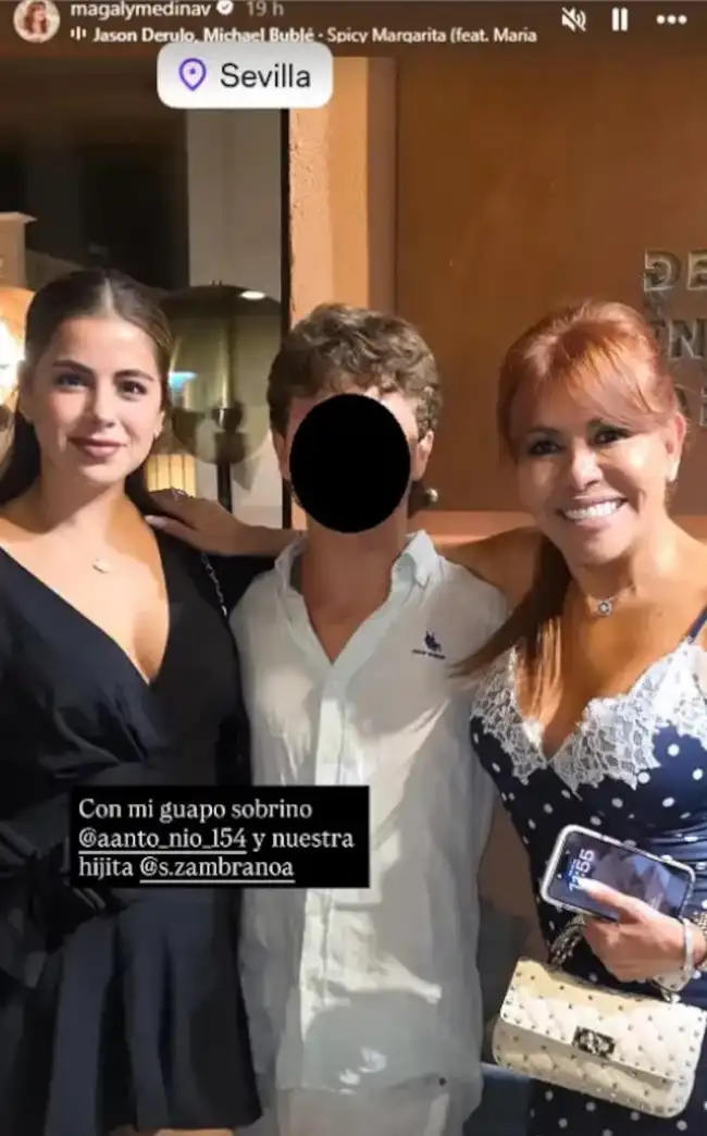 Magaly Medina compartió foto con el hijo de Sheyla Rojas. Magaly Medina compartió foto con el hijo de Sheyla Rojas.