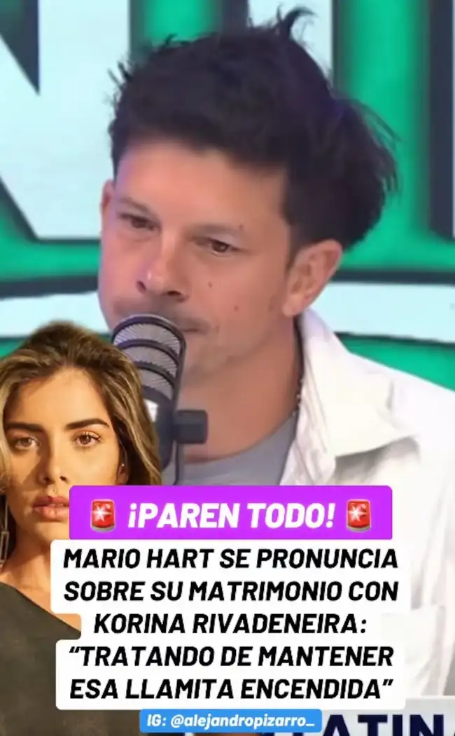 Mario Hart habló sobre las difucultades del matrimonio. Mario Hart habló sobre las difucultades del matrimonio.