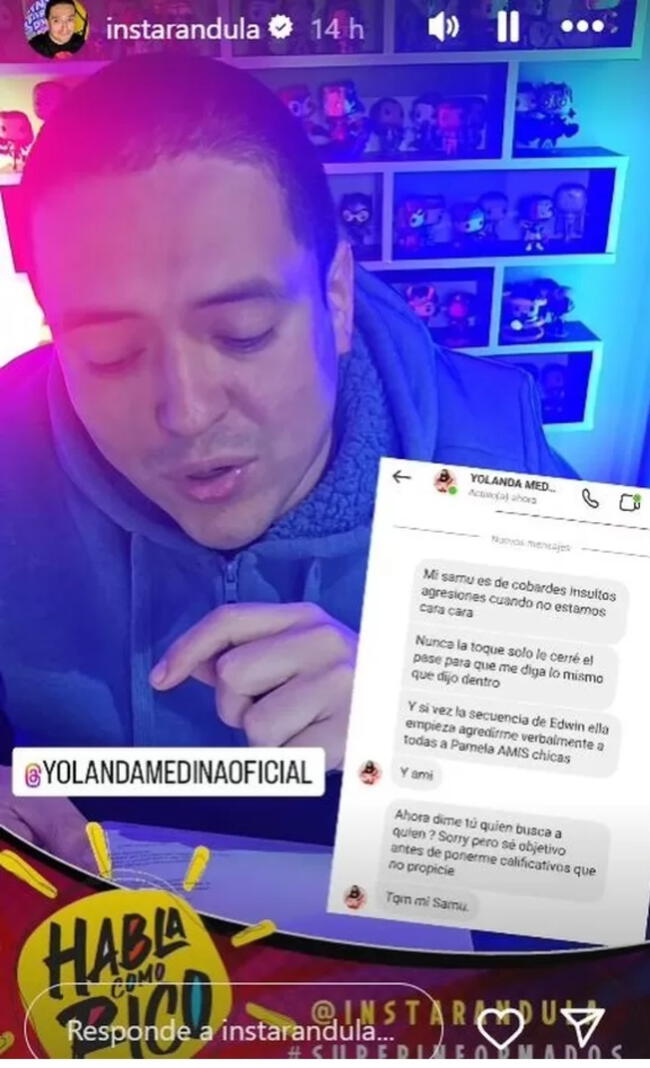 Samuel Suárez reveló las declaraciones de Yolanda Miranda tras la gresca con Marisol.   