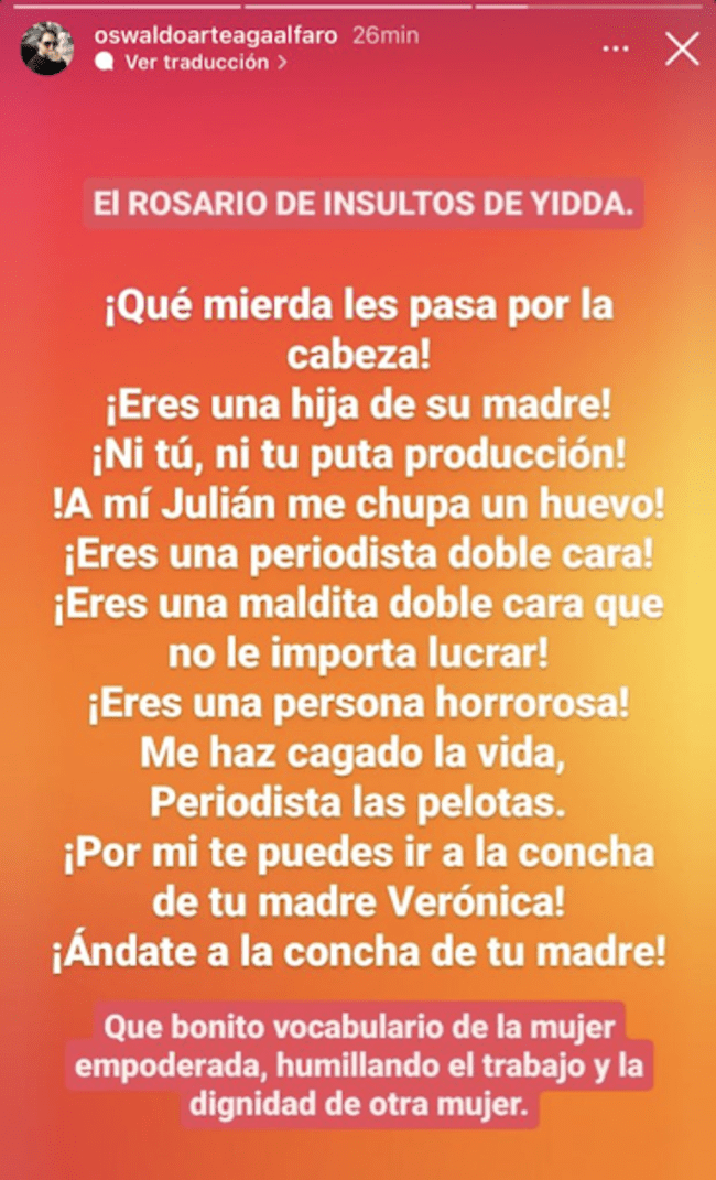 Oswaldo Arteaga en Instagram   