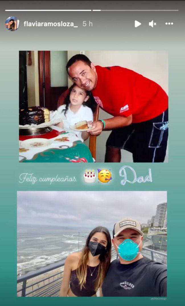  La hija de Melissa Loza, Flavia Ramos compartió tiernas fotografías donde se luce con Roberto Martinez. Foto: Captura/ Instagram.<br>   