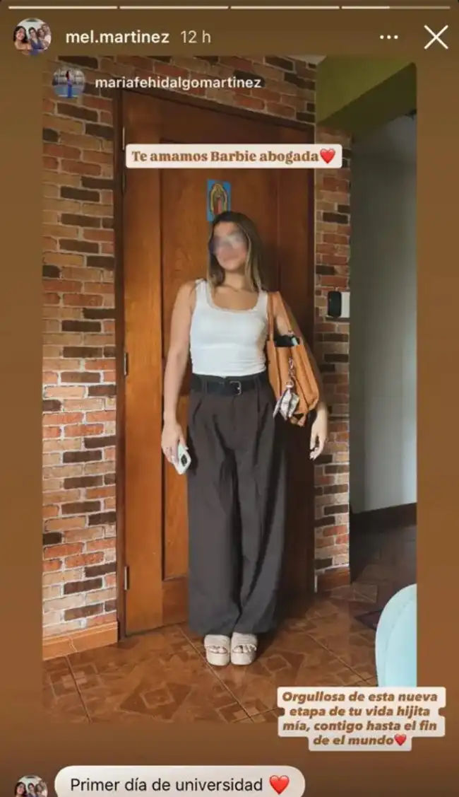 Camila Domíguez empieza la universidad.  