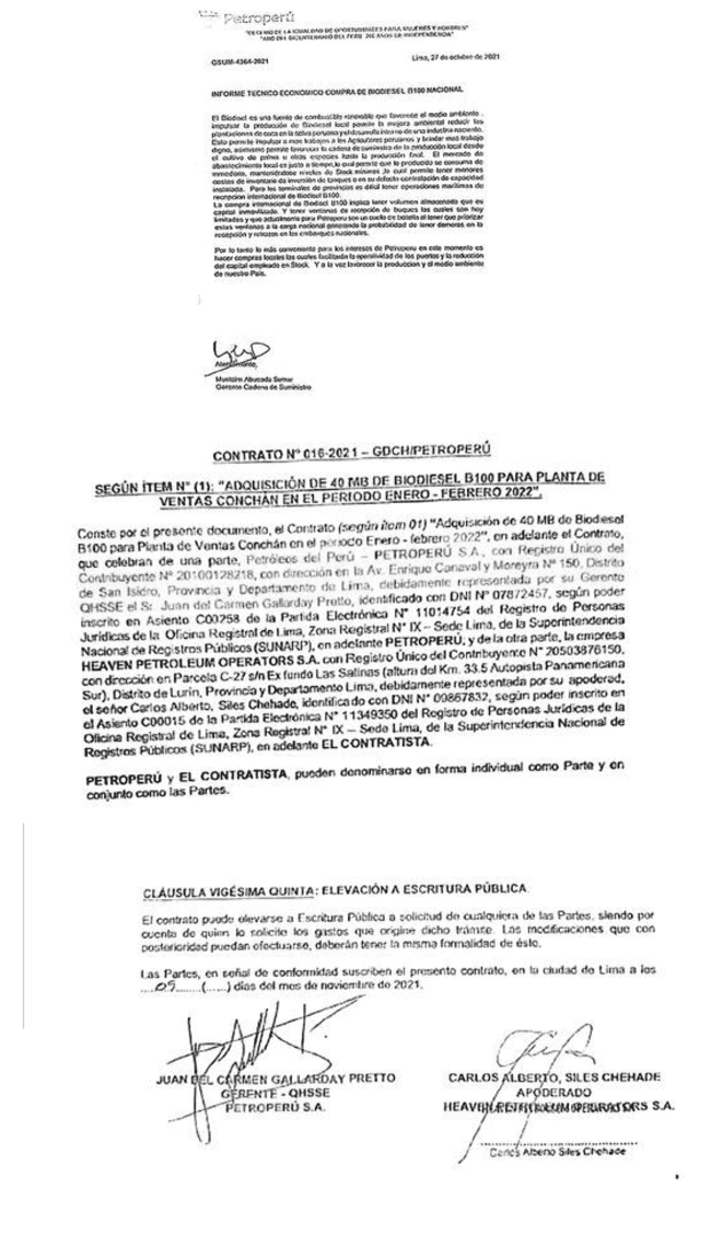 Documento de Petroperú revelado por La República.   