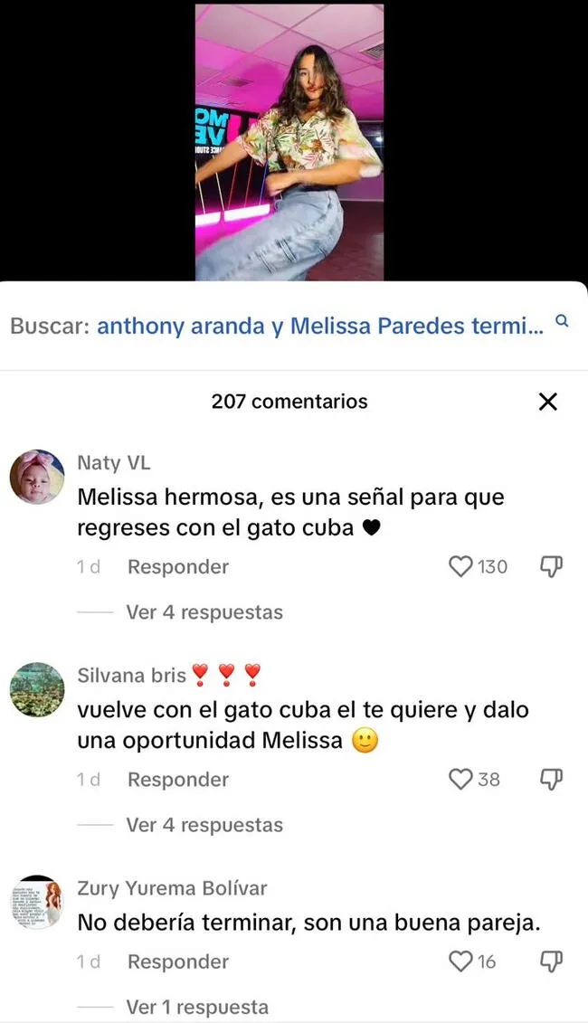  Usuarios vinculan a Rodrigo Cuba con Melissa Paredes tras anunciar la ruptura con Anthony Aranda.    