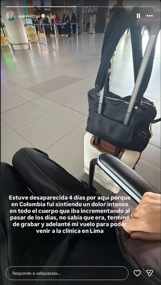 Valeria Piazza padece de síndrome de Behcet.  
