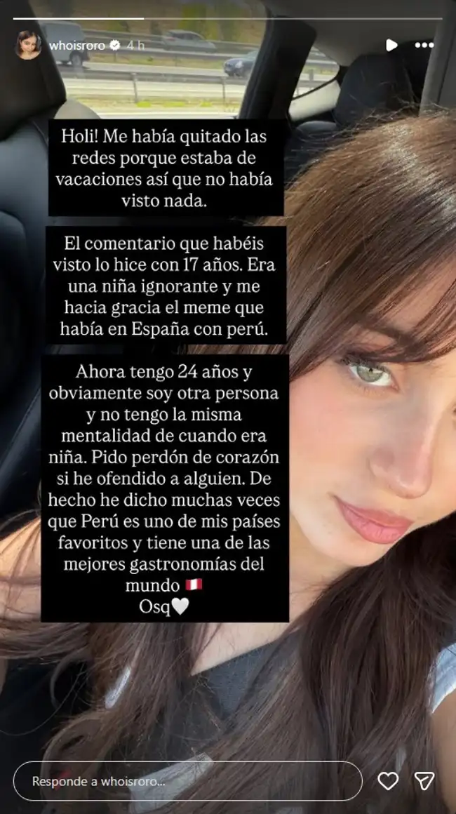 La popular influencer no dudó en responder. La popular influencer no dudó en responder.