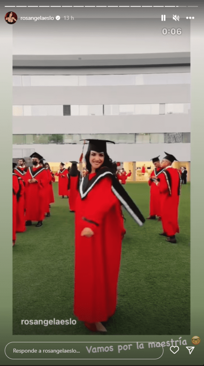  Rosángela Espinoza tras graduarse de la carrera de Marketing: "Vamos por la maestría"  