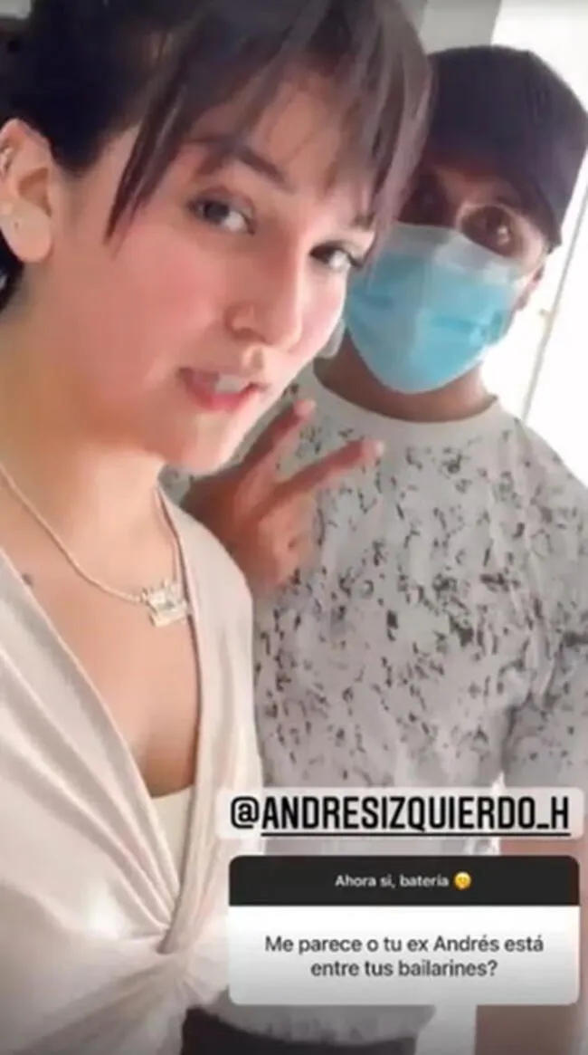 Daniela Darcourt se muestra junto a su expareja Andrés Izquierdo en Instagram.   