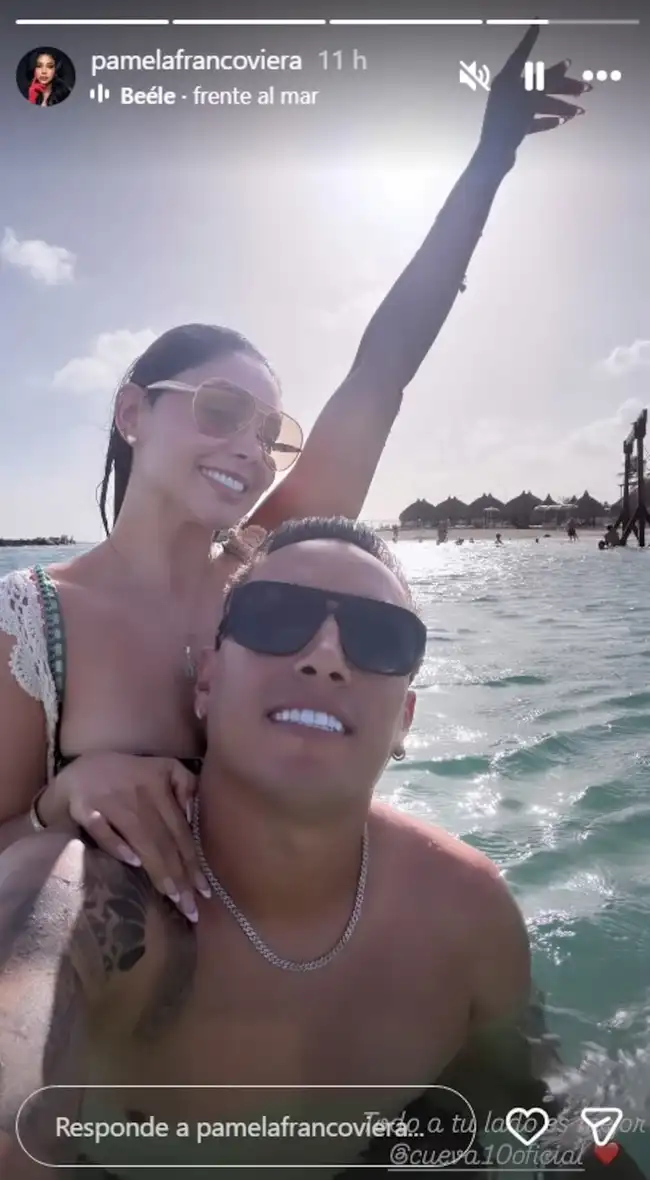 Pamela Franco y Christian Cueva.  