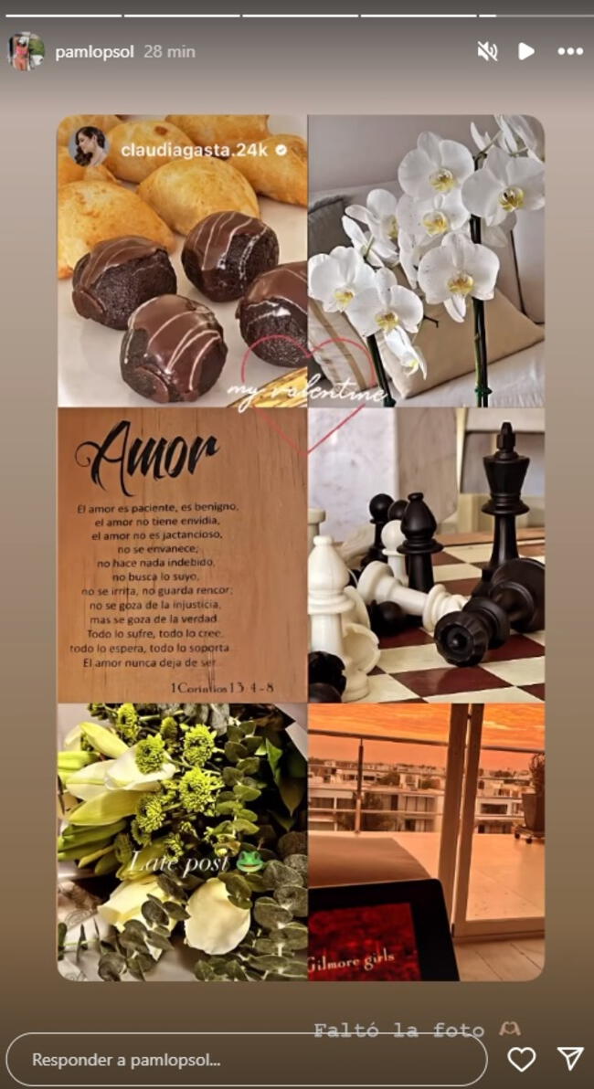 Pamela López y su publicación en Instagram. Pamela López y su publicación en Instagram.
