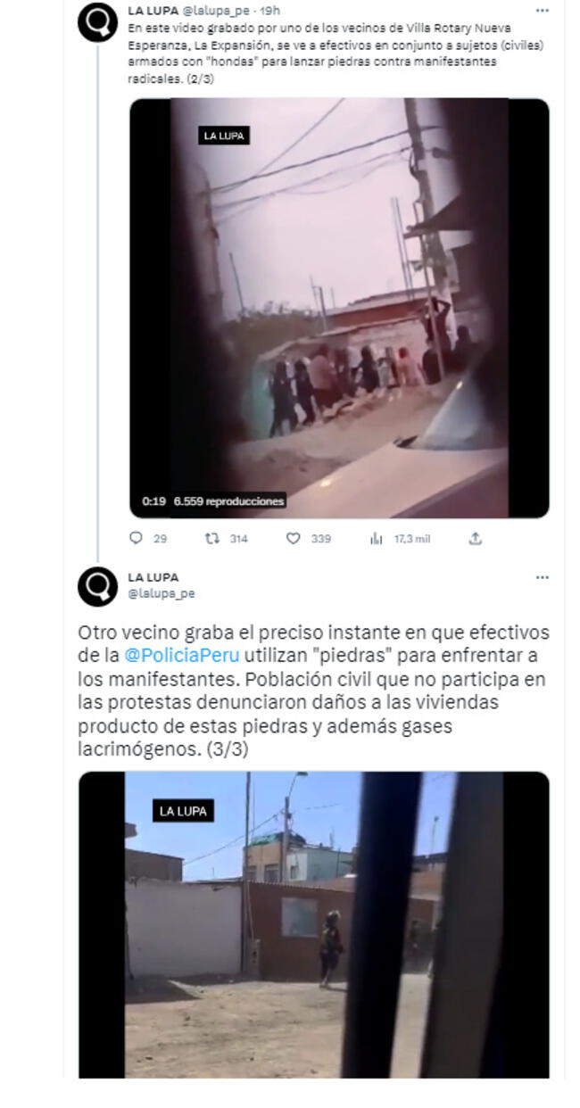 Los vecinos compartieron sus videos a un medio de comunicación.   