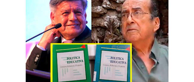 César Acuña y Otoniel Alvarado por el caso del libro 'Política Educativa'.   