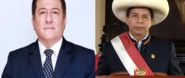Hugo Chávez, gerente general de Petroperú, y Pedro Castillo.   