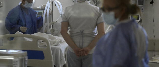 Paciente COVID-19 atendido en el Hospital Nacional Alejandro Posadas, Buenos Aires.