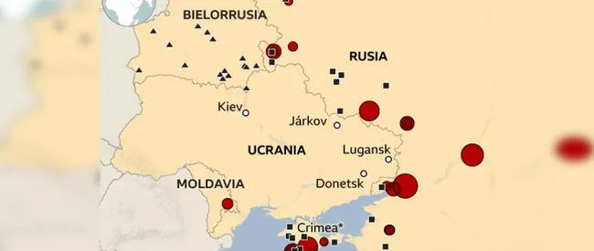  Rusia y Ucrania: imágenes satelitales el ejército ruso en la frontera ucraniana    