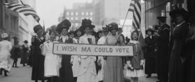  Las mujeres protestaban por el derecho al voto en Estados Unidos. (Foto: Getty Images).    