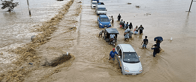 Fuertes lluvias han ocasionado inundaciones en el norte del país. Foto: Clinton Medina/La República   